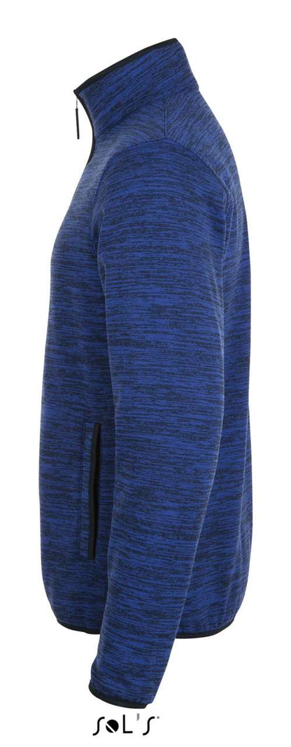 SOL'S TURBO - KNITTED FLEECE JACKET - Bugatti Blue/Navy Pro - Additional