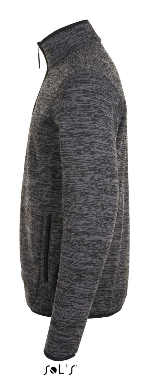 SOL'S TURBO - KNITTED FLEECE JACKET - Dark Grey/Black - Additional