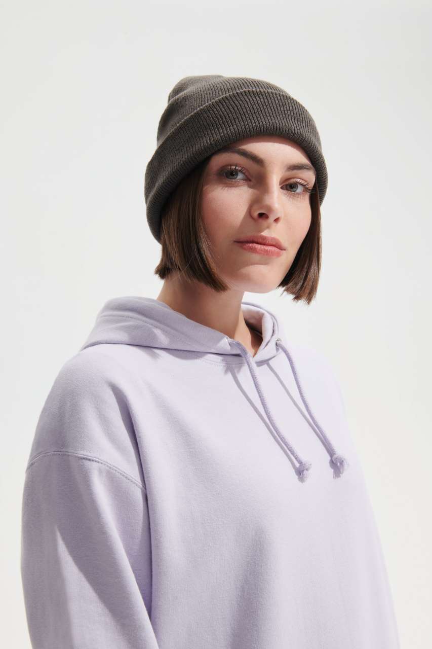 SOL'S PITTSBURGH - SOLID-COLOUR BEANIE WITH CUFFED DESIGN - Black - Model
