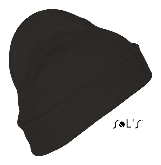 SOL'S PITTSBURGH - SOLID-COLOUR BEANIE WITH CUFFED DESIGN - Black - Main