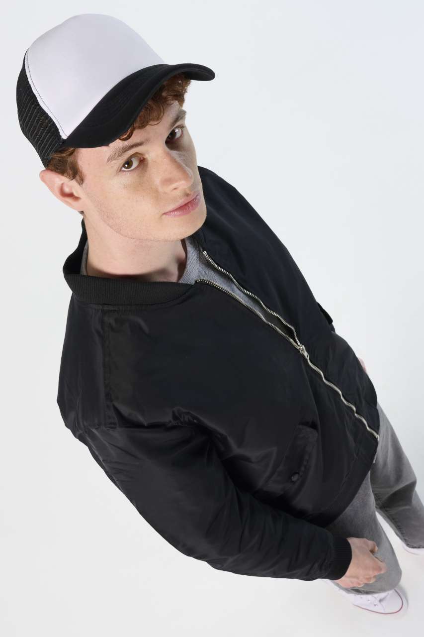 SOL'S BUBBLE - FIVE PANEL MESH CAP - Black - Additional