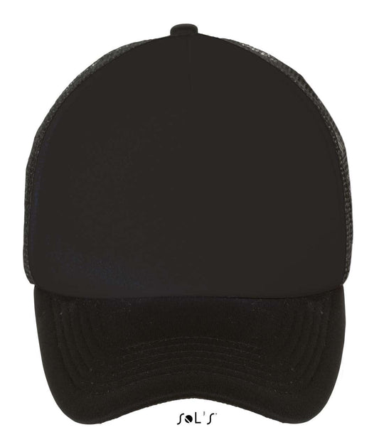 SOL'S BUBBLE - FIVE PANEL MESH CAP - Black - Main