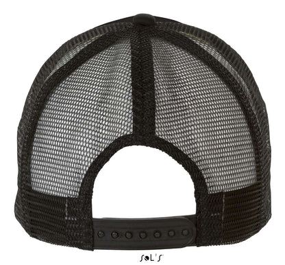 SOL'S BUBBLE - FIVE PANEL MESH CAP - Black - Additional