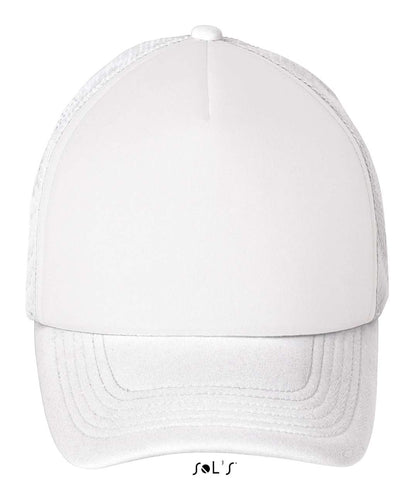 SOL'S BUBBLE - FIVE PANEL MESH CAP - White - Main