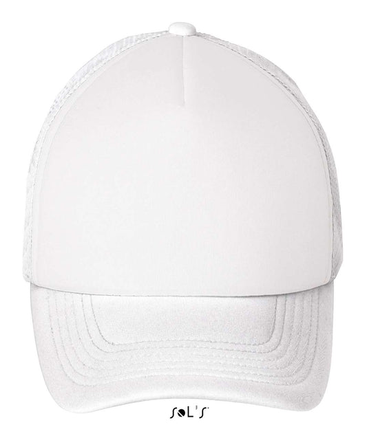 SOL'S BUBBLE - FIVE PANEL MESH CAP - White - Main