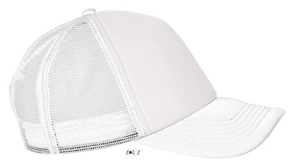 SOL'S BUBBLE - FIVE PANEL MESH CAP - White - Additional