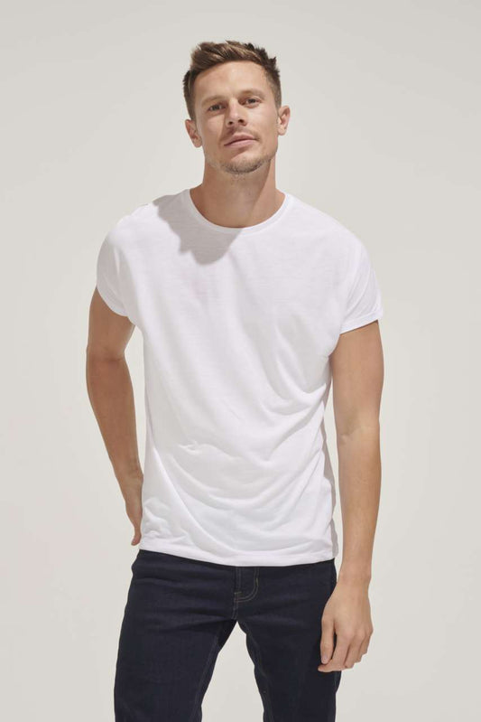 SOL'S MAGMA MEN - SUBLIMATION T-SHIRT - White - Model