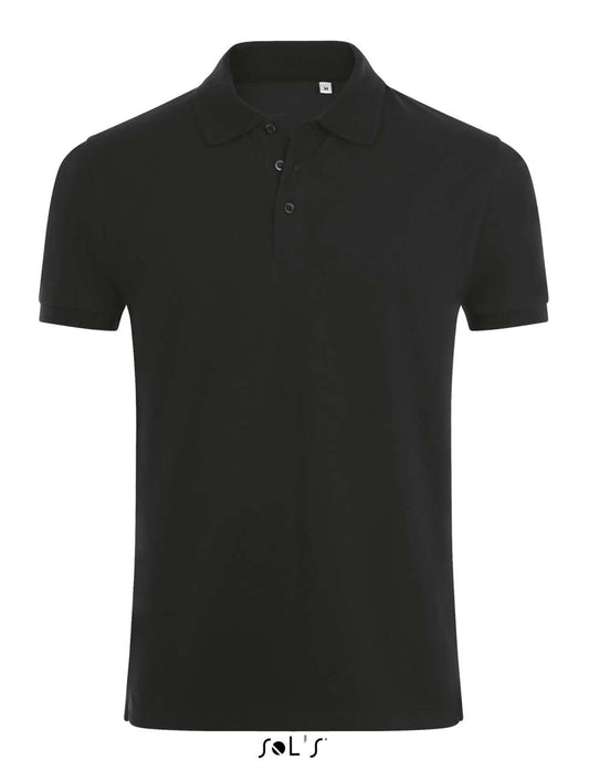 SOL'S PHOENIX MEN - COTTON-ELASTANE POLO SHIRT - Black - Main