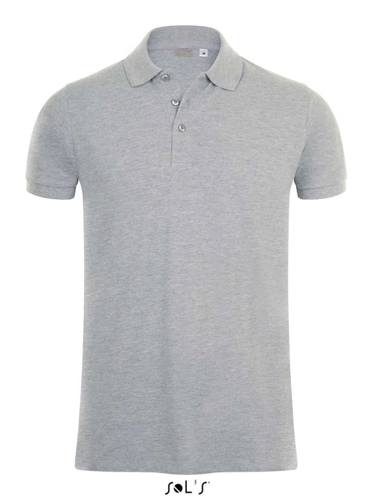 SOL'S PHOENIX MEN - COTTON-ELASTANE POLO SHIRT - Grey Melange - Main