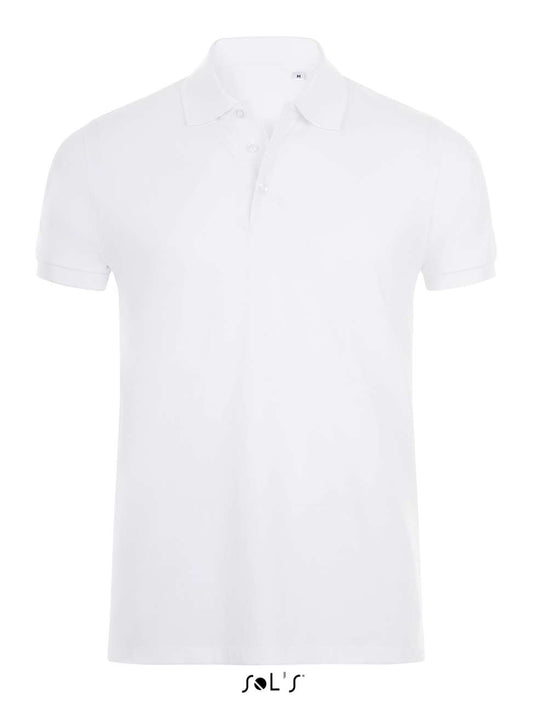 SOL'S PHOENIX MEN - COTTON-ELASTANE POLO SHIRT - White - Main