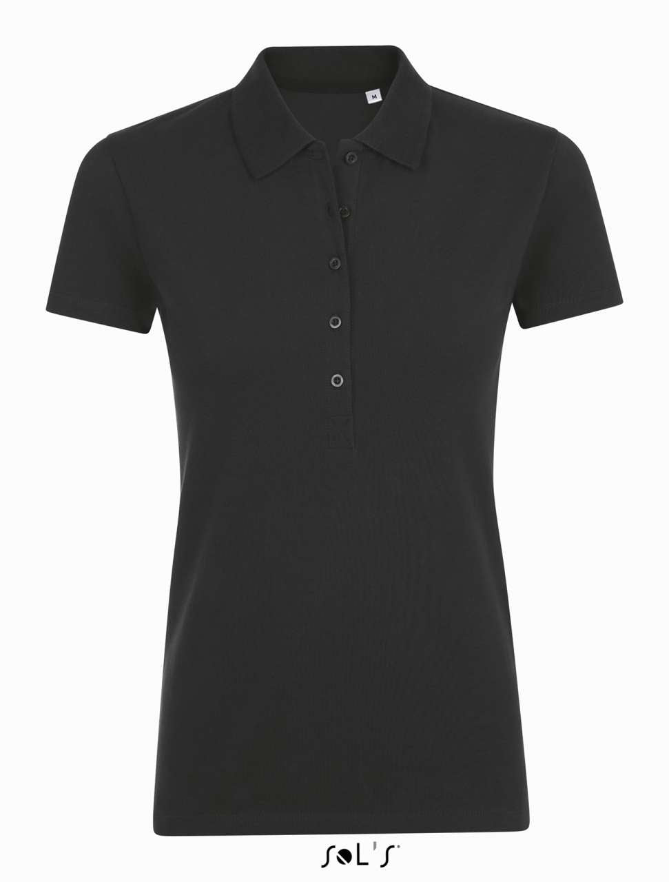 SOL'S PHOENIX WOMEN - COTTON-ELASTANE POLO SHIRT - Black - Main