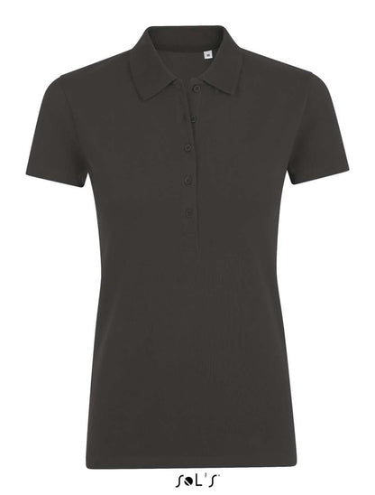 SOL'S PHOENIX WOMEN - COTTON-ELASTANE POLO SHIRT - Charcoal Melange - Main