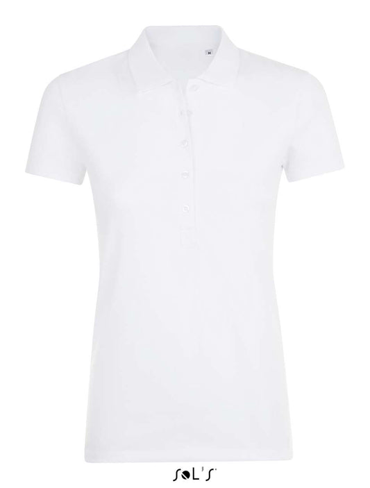 SOL'S PHOENIX WOMEN - COTTON-ELASTANE POLO SHIRT - White - Main