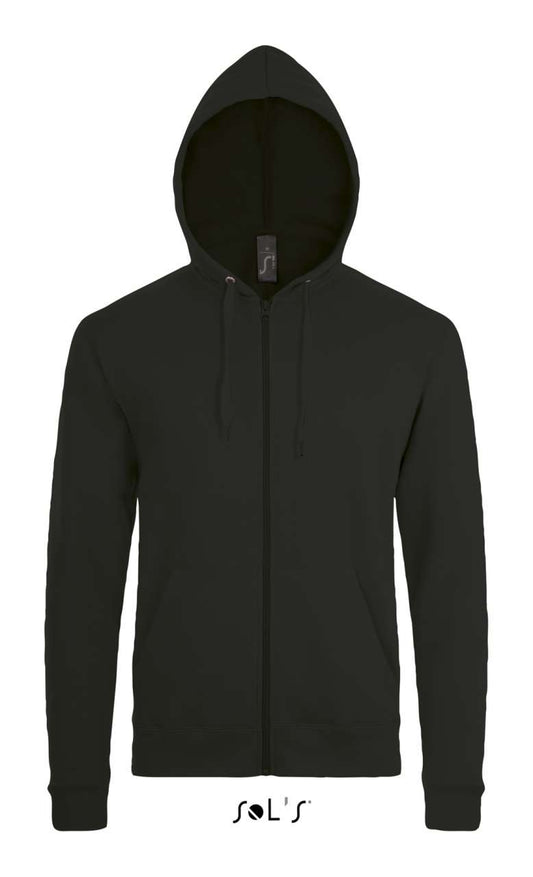 SOL'S STONE - UNISEX ZIP HOODIE - Black - Main