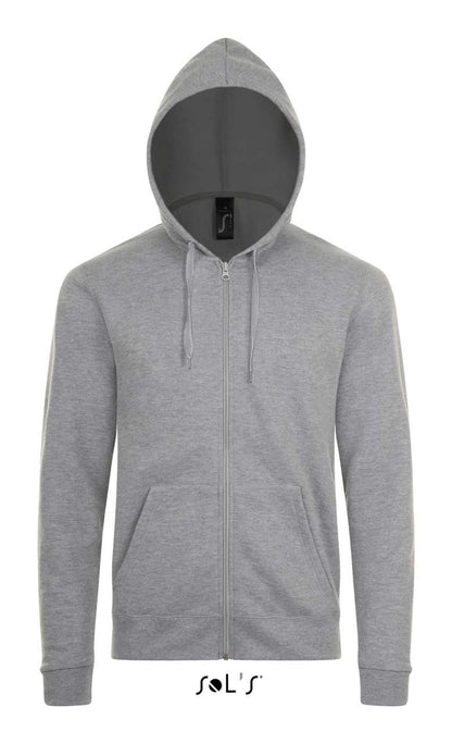 SOL'S STONE - UNISEX ZIP HOODIE - Grey Melange - Main