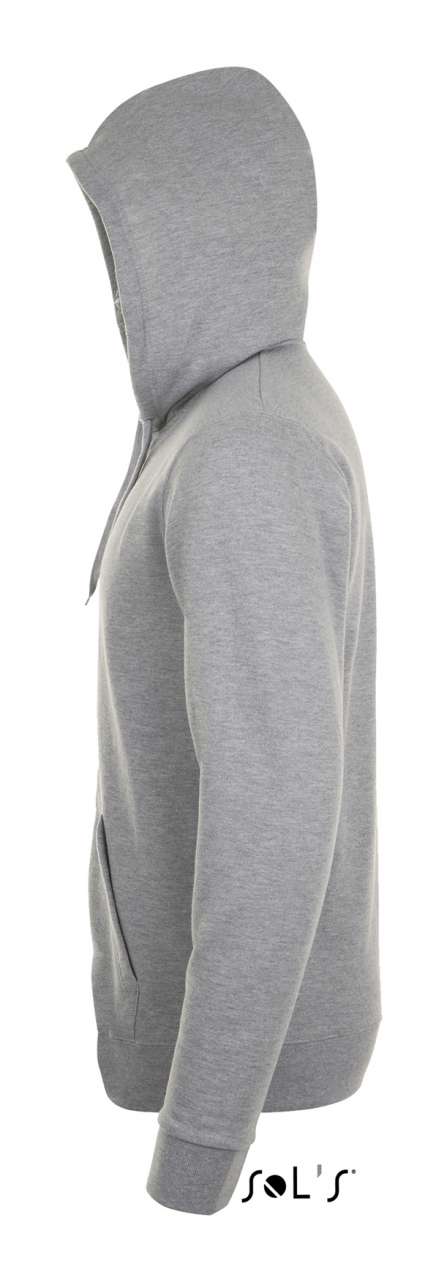 SOL'S STONE - UNISEX ZIP HOODIE - Grey Melange - Additional