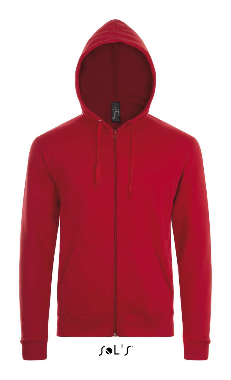 SOL'S STONE - UNISEX ZIP HOODIE - Red - Main