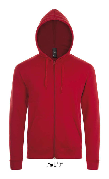 SOL'S STONE - UNISEX ZIP HOODIE - Red - Main