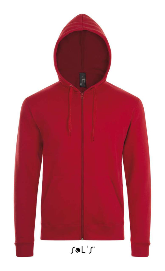 SOL'S STONE - UNISEX ZIP HOODIE - Red - Main