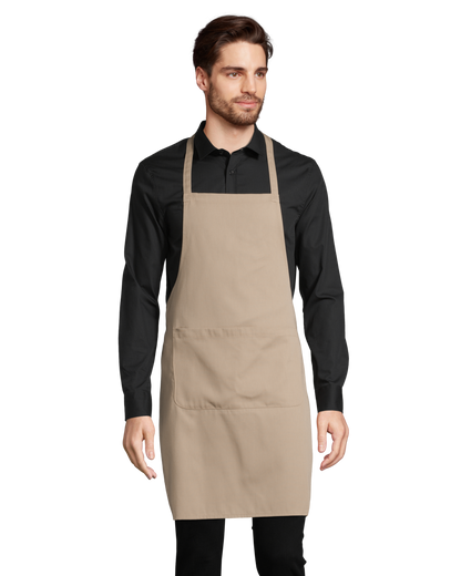 SOL'S GRAMERCY - LONG APRON WITH POCKET - Black - Additional