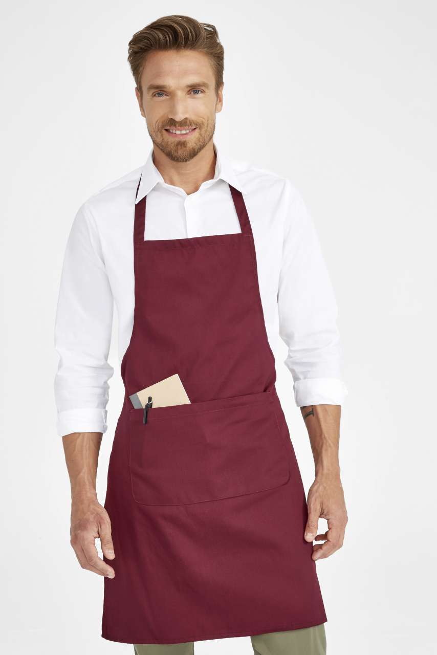 SOL'S GRAMERCY - LONG APRON WITH POCKET - Black - Model