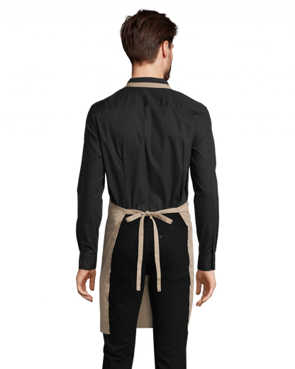 SOL'S GRAMERCY - LONG APRON WITH POCKET - Black - Additional