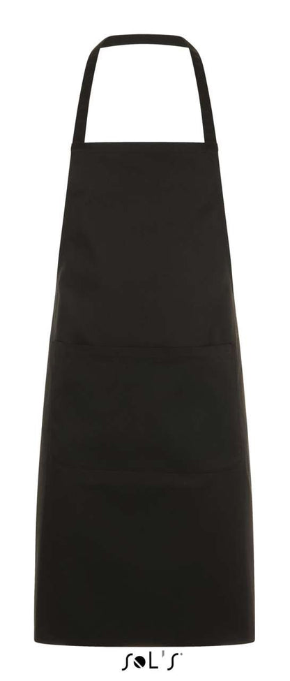 SOL'S GRAMERCY - LONG APRON WITH POCKET - Black - Main