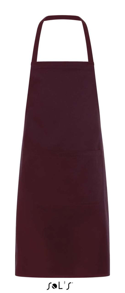 SOL'S GRAMERCY - LONG APRON WITH POCKET - Burgundy - Main