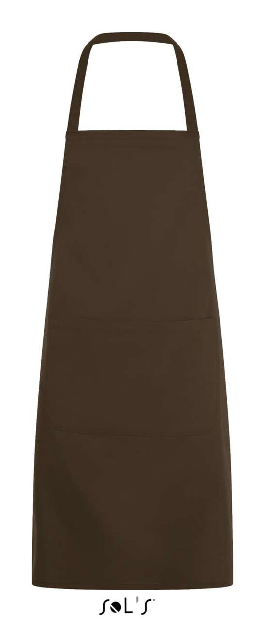 SOL'S GRAMERCY - LONG APRON WITH POCKET - Chocolate - Main