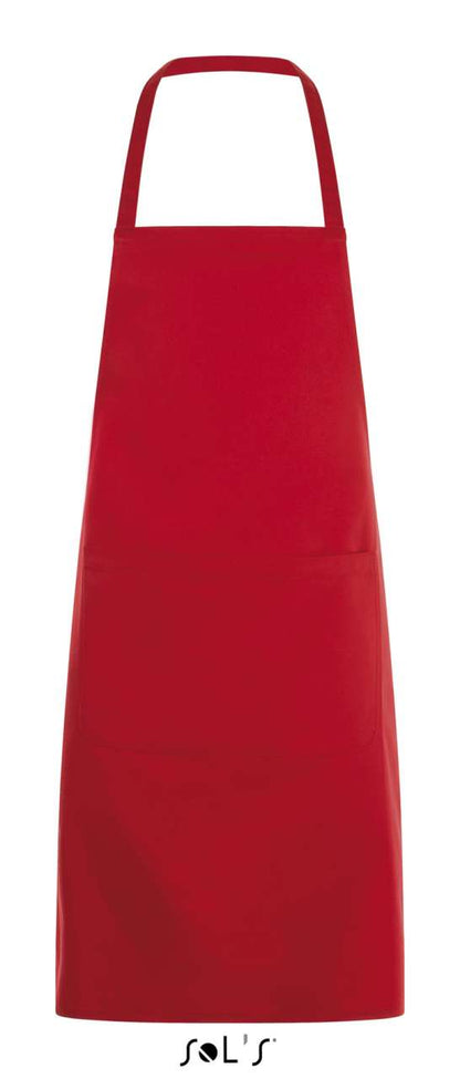 SOL'S GRAMERCY - LONG APRON WITH POCKET - Red - Main