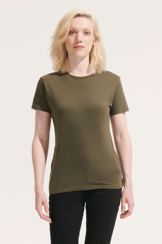 SOL'S REGENT WOMEN - ROUND COLLAR T-SHIRT - Army - Main