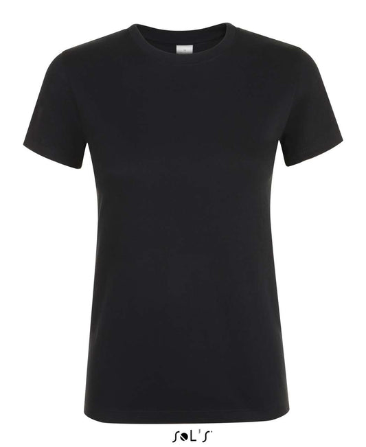 SOL'S REGENT WOMEN - ROUND COLLAR T-SHIRT - Deep Black - Main