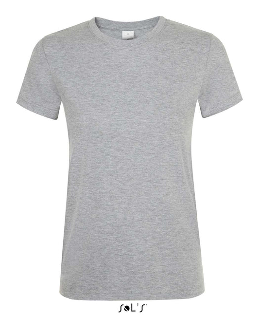 SOL'S REGENT WOMEN - ROUND COLLAR T-SHIRT - Grey Melange - Main