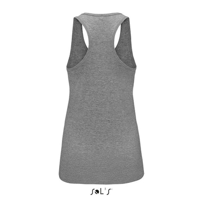 SOL'S JUSTIN WOMEN - RACERBACK TANK TOP - Grey Melange - Additional