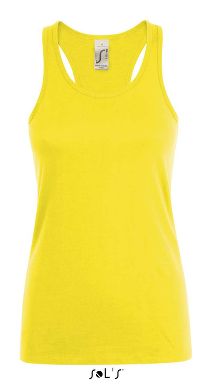 SOL'S JUSTIN WOMEN - RACERBACK TANK TOP - Lemon - Main