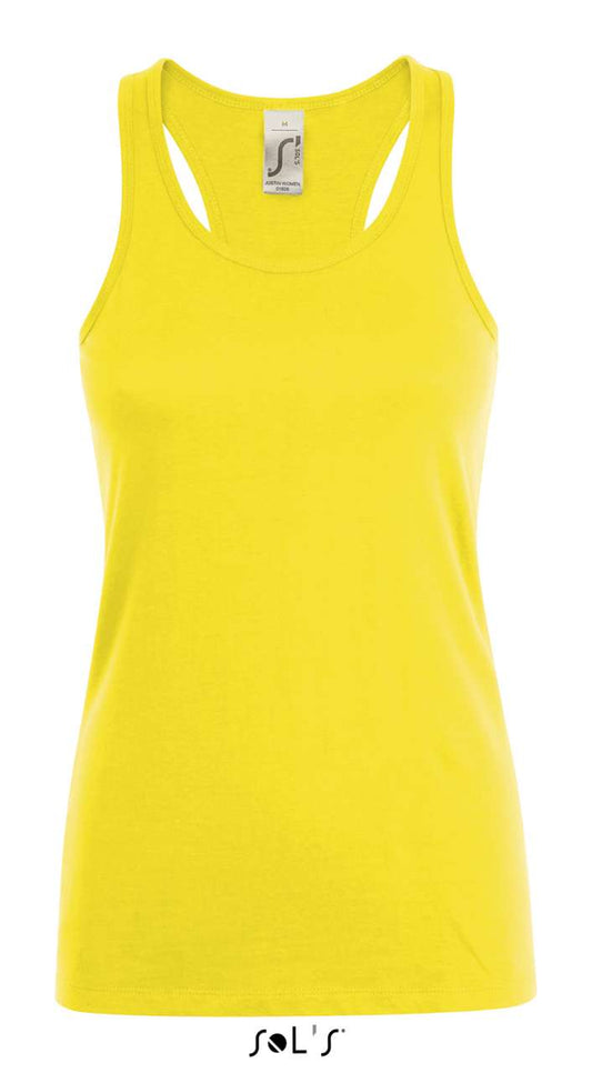 SOL'S JUSTIN WOMEN - RACERBACK TANK TOP - Lemon - Main