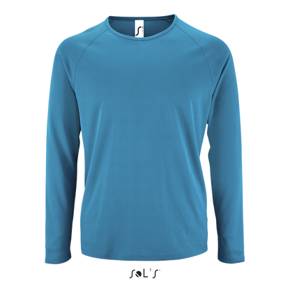 SOL'S SPORTY LSL MEN - LONG SLEEVE SPORTS T-SHIRT - Aqua - colorimageurl
