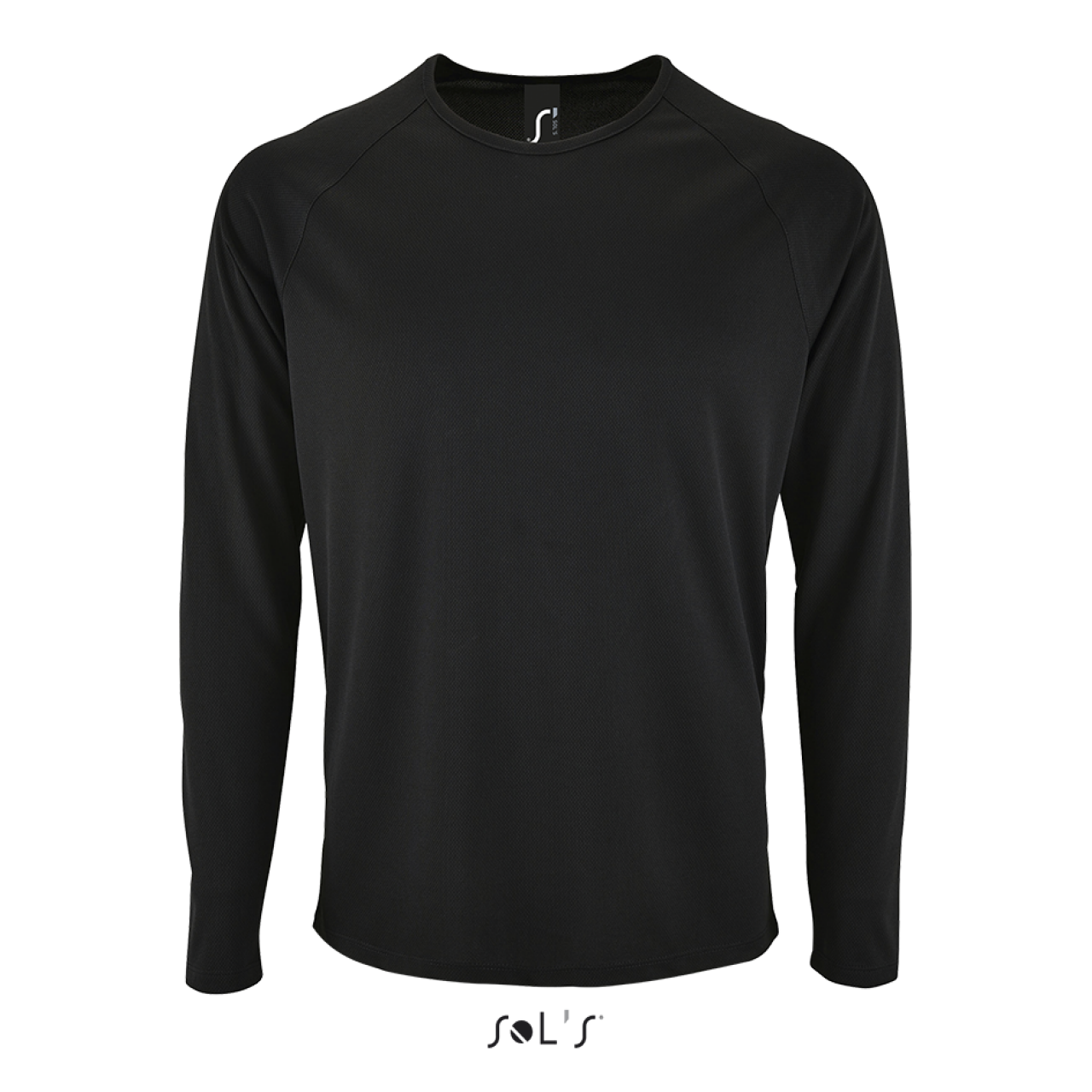 SOL'S SPORTY LSL MEN - LONG SLEEVE SPORTS T-SHIRT - Black - colorimageurl