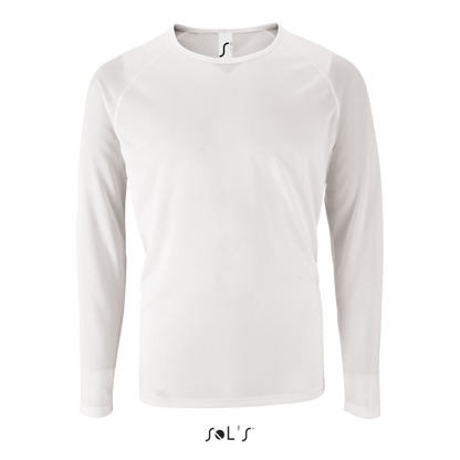 SOL'S SPORTY LSL MEN - LONG SLEEVE SPORTS T-SHIRT - White - colorimageurl