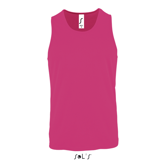 SOL'S SPORTY TT MEN - SPORTS TANK TOP - Neon Pink 2 - colorimageurl