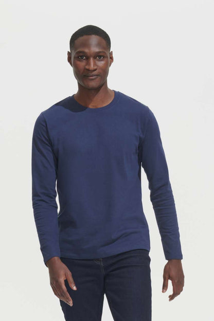 SOL'S  IMPERIAL  LSL MEN - LONG-SLEEVE T-SHIRT - Mouse Grey - modelimageurl