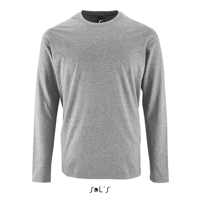 SOL'S  IMPERIAL  LSL MEN - LONG-SLEEVE T-SHIRT - Grey Melange - colorimageurl
