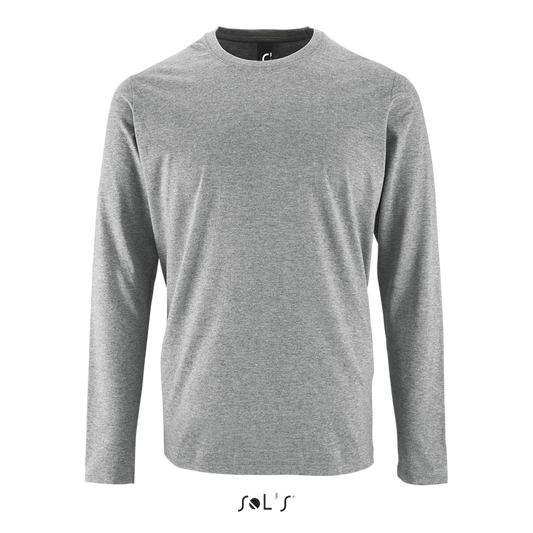 SOL'S  IMPERIAL  LSL MEN - LONG-SLEEVE T-SHIRT - Grey Melange - colorimageurl