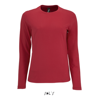 SOL'S  IMPERIAL  LSL WOMEN - LONG-SLEEVE T-SHIRT - Red - colorimageurl