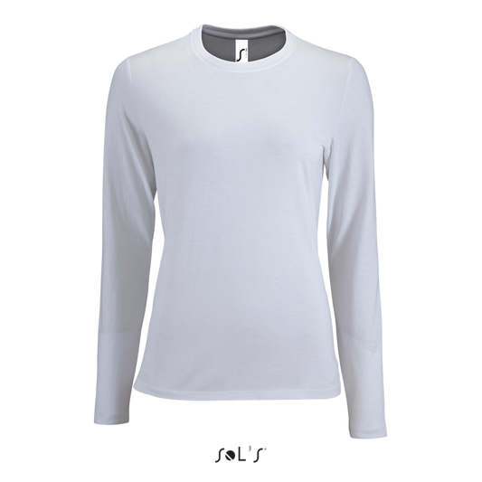 SOL'S  IMPERIAL  LSL WOMEN - LONG-SLEEVE T-SHIRT - White - colorimageurl