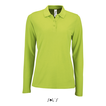 SOL'S PERFECT LSL WOMEN - LONG-SLEEVE PIQUÉ POLO SHIRT - Apple Green - colorimageurl