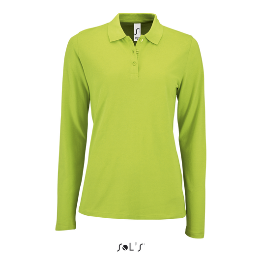 SOL'S PERFECT LSL WOMEN - LONG-SLEEVE PIQUÉ POLO SHIRT - Apple Green - colorimageurl
