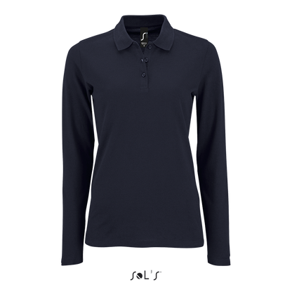 SOL'S PERFECT LSL WOMEN - LONG-SLEEVE PIQUÉ POLO SHIRT - French Navy - colorimageurl