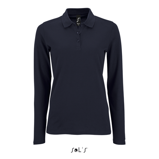 SOL'S PERFECT LSL WOMEN - LONG-SLEEVE PIQUÉ POLO SHIRT - French Navy - colorimageurl