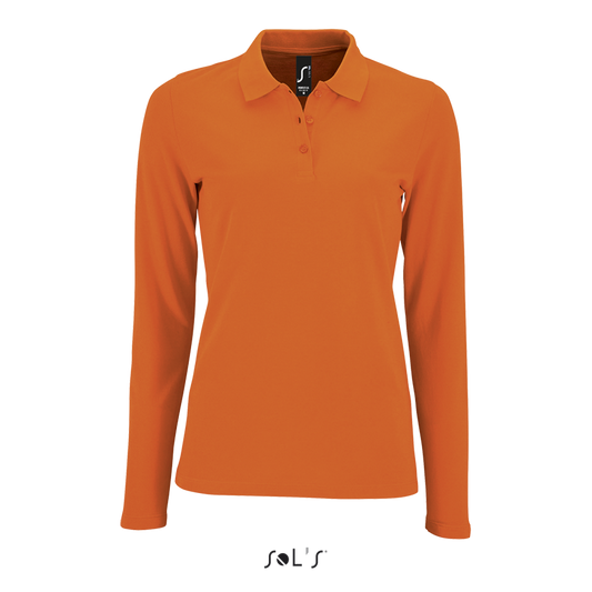 SOL'S PERFECT LSL WOMEN - LONG-SLEEVE PIQUÉ POLO SHIRT - Orange - colorimageurl